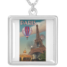 Vintager Eiffel-Turm Selbst Gestaltete Halskette
