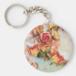 Vintager Entwurf der trockenen Rosen Schlüsselbänder