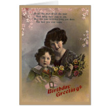 Vintager Geburtstag Grußkarte