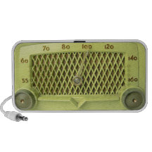 Vintager gelber RadioLautsprecher