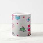 Vintager Gewebe-Becher Tee Tassen