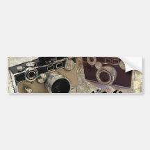 Vintager Grunge-Retro Kamera-Mode Autoaufkleber
