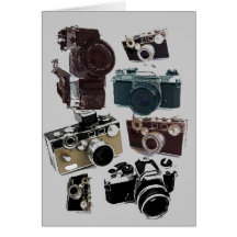 Vintager Grunge-Retro Kamera-Mode Karten