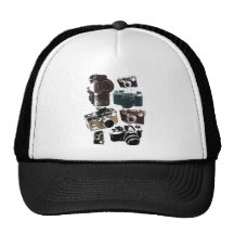Vintager Grunge-Retro Kamera-Mode Trucker Mützen