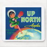 Vintager hoher Nordapfel-Frucht-Aufkleber Mousepads