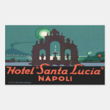 Vintager Hotel-u. Reise-Aufkleber