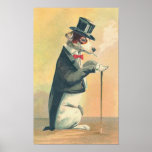 Vintager Hundespitzenhut Plakate