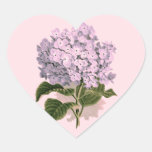 Vintager Hydrangea im Veilchen Aufkleber
