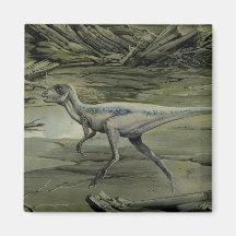 Vintager Hypsilophodon Dinosaurier Kühlschrankmagnet