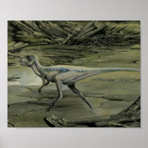 Vintager Hypsilophodon Dinosaurier Posterdruck