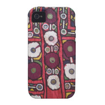 Vintager indischer handgemachter Textildruck Vibe iPhone 4 Case