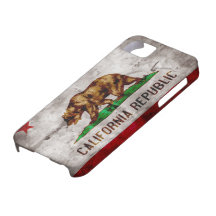 Vintager Kalifornien-Flagge iPhone 5 Fall iPhone 5 Schutzhülle