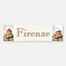 Vintager KircheDuomo Reise-Florenz Firenze Italien Autosticker