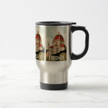 Vintager KircheDuomo Reise-Florenz Firenze Italien Kaffee Tasse