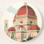 Vintager KircheDuomo Reise-Florenz Firenze Italien Getränkeuntersetzer