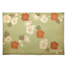 Vintager Kirschblüten-Blumen Amerikaner MoJo Platz Tischsets