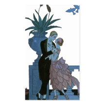 Vintager Kunst-Deko, Jungvermählten-Liebe-Wedding  Visitenkarten