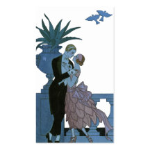 Vintager Kunst-Deko, Jungvermählten-Liebe-Wedding  Visitenkarten Vorlagen