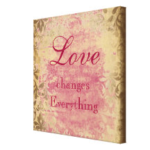 Vintager Liebe-Zitat-Leinwand-Druck Galerie Gefaltete Leinwand
