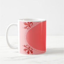 Vintager lila Blumen- und ovaler Entwurf Kaffee Haferl