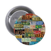 Vintager Lizenz-Teller Button
