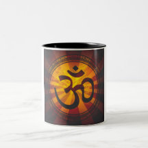 Vintager OM-Symbol-Druck Tassen