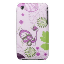 Vintager Pfau iPhone 3 Cover