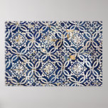 Vintager Portugiese Azulejo Plakatdrucke