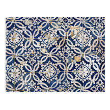 Vintager Portugiese Azulejo Postkarten