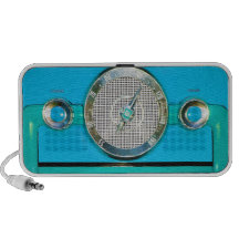 Vintager Radio - hellblau Mobile Lautsprecher