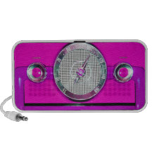Vintager Radio - Rosa Tragbare Speaker