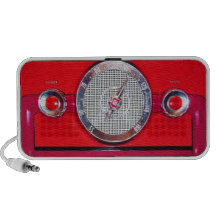 Vintager Radio - Rot Notebook Speaker