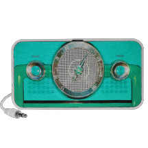 Vintager Radio - Türkis iPhone Lautsprecher