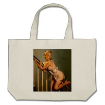 Vintager Retro Gil Elvgren klassischer Pin herauf  Tragetaschen