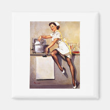 Vintager Retro Gil Elvgren KrankenschwesterPin her Magnete