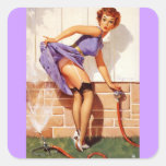 Vintager Retro Gil Elvgren Pin herauf Mädchen Sticker