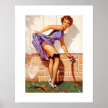 Vintager Retro Pinup Gil Elvgren Pin herauf Mädche Poster
