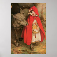 Vintager Rotkäppchen Jessie Wilcox Smith Poster