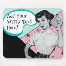 Vintager Sassy Sekretär Mousepad