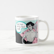 Vintager Sassy Sekretär Mug Kaffee Haferl