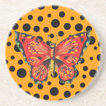 Vintager Schmetterling Untersatz