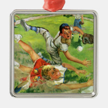 Vintager Sport Baseball, Kinderteam-Spielen Weinachtsornamente