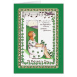 Vintager St Patrick Tag Grußkarten