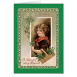 Vintager St Patrick Tag Grußkarten