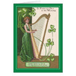 Vintager St Patrick Tag Karte