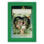 Vintager St Patrick Tag Karte