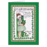Vintager St Patrick Tag Karte