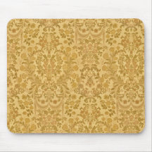 Vintager strukturierter Brokat, Damast und Tapisse Mousepads