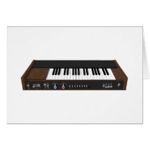 Vintager synthesizer: Modell 3D: Grußkarte