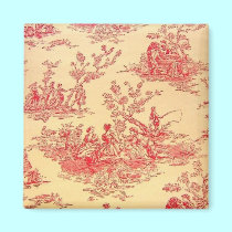 Vintager Toile Tapeten-Magnet magnete